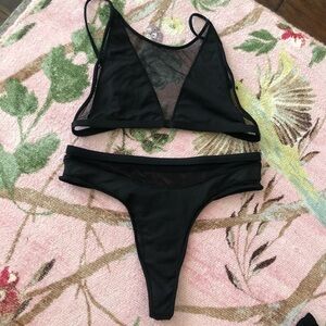 New Minimale Animale mesh bikini high waist thong